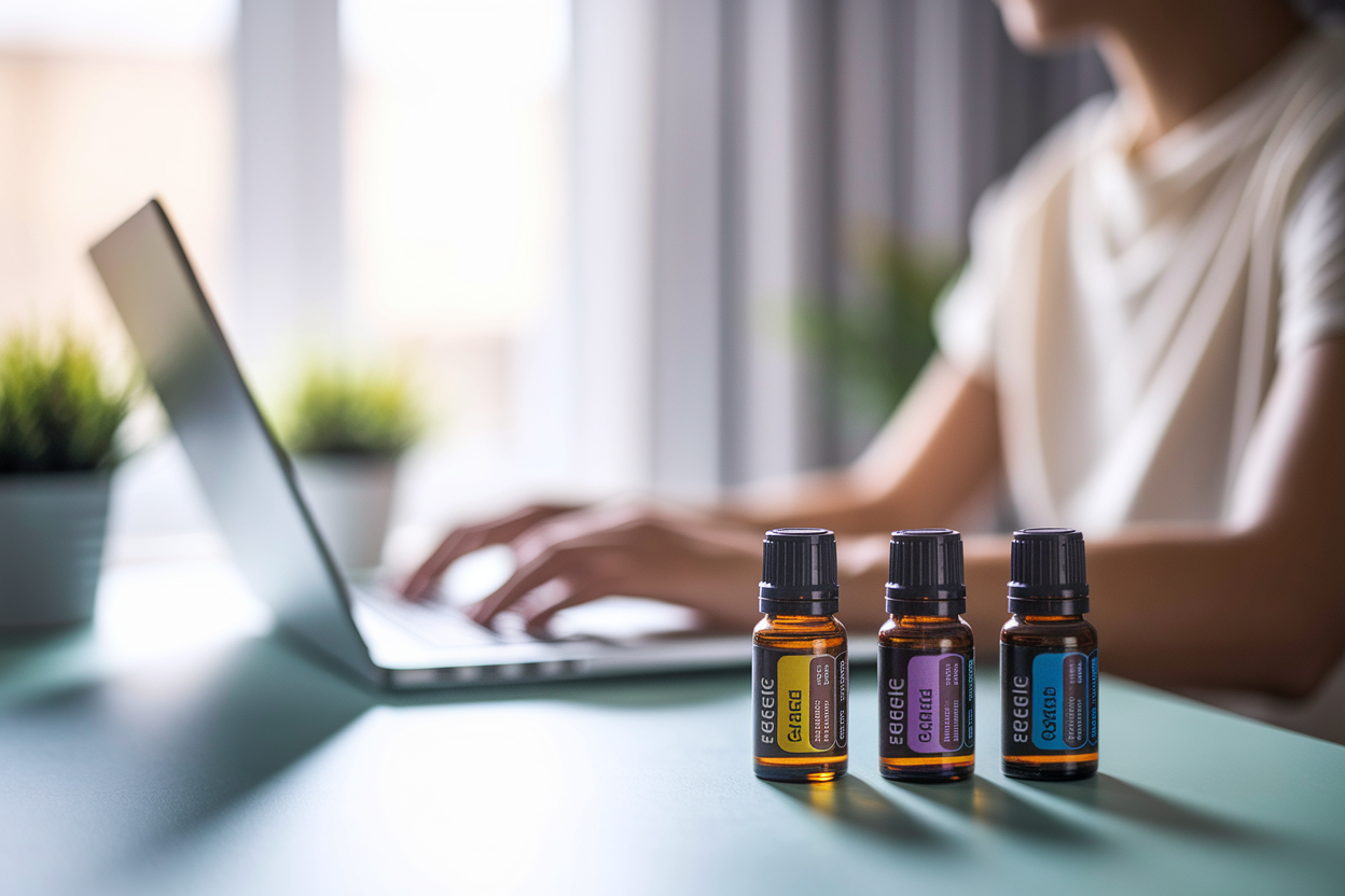 Huiles essentielles pour rester concentré lors des tâches comptables