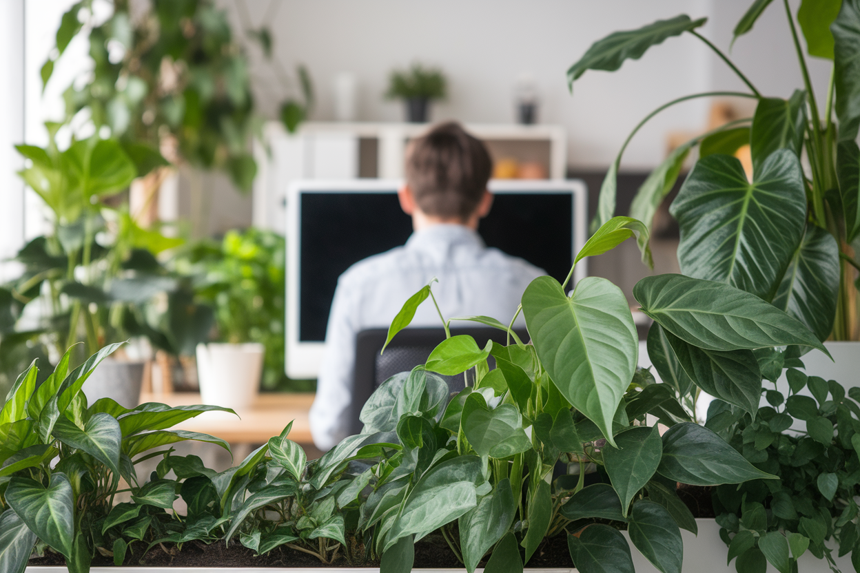 Jardinage intérieur : impact sur la productivité et la créativité digitale